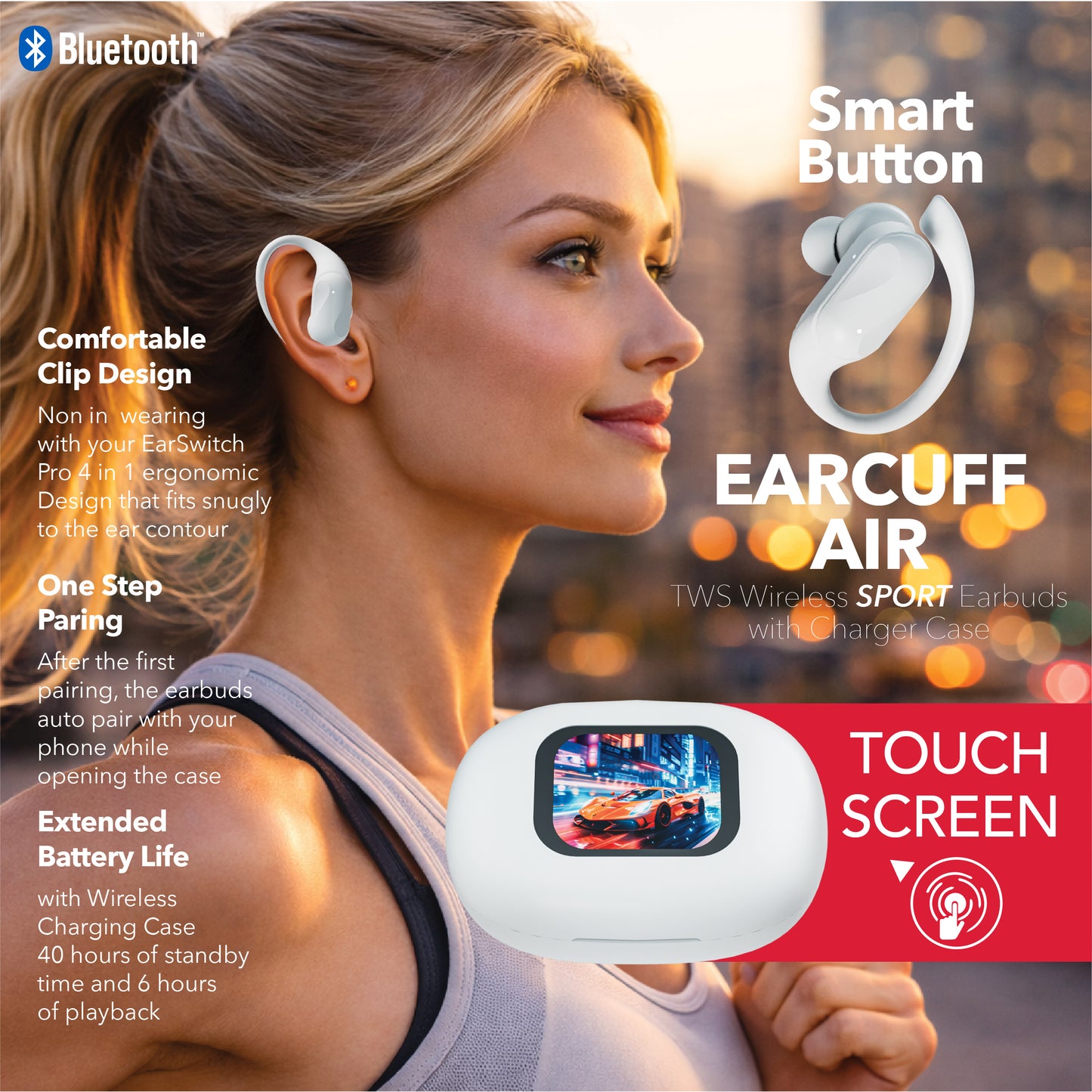 RCA TUNE-50 True Wireless Earbuds with Touch Controls & Voice Assistant