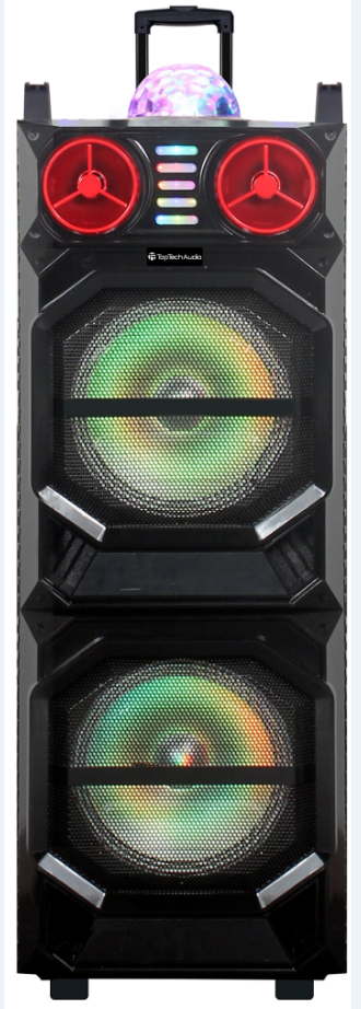 Fully Amplified Portable 2x10†Bluetooth Speaker - Top Tech Audio