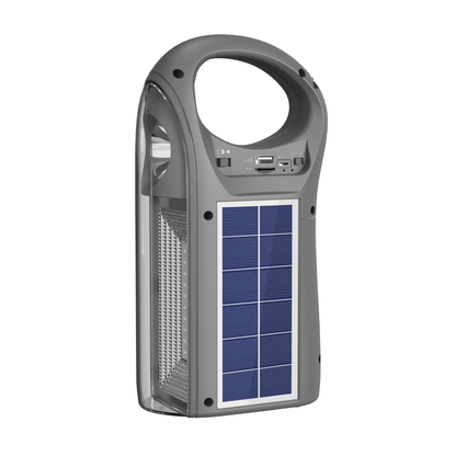 TOPTECH TTA-3 Portable Bluetooth Speaker with Solar Charging, LED Torch & Power Bank