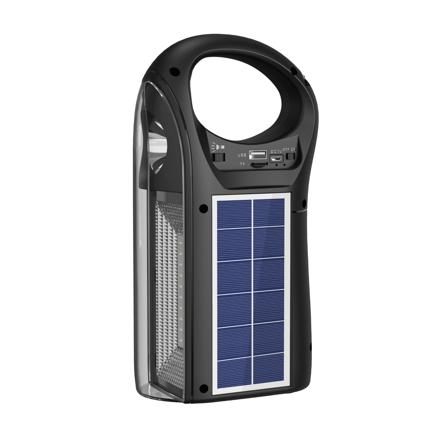 TOPTECH TTA-3 Portable Bluetooth Speaker with Solar Charging, LED Torch & Power Bank