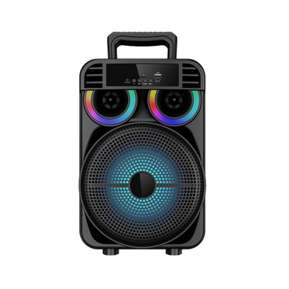 TOPTECH LEO-20 8-Inch Portable Bluetooth Party Speaker with Wireless Mic & Karaoke