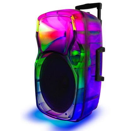 TOPTECH STAR-115 15'' Portable Bluetooth Speaker with Flame Lights & Powerful Sound - Top Tech Audio 