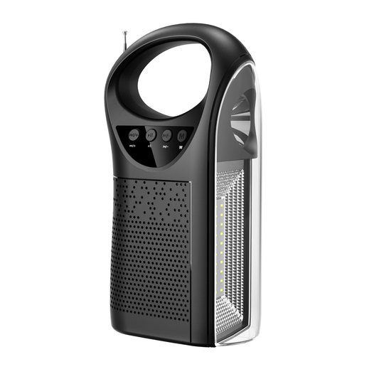 TOPTECH TTA-3 Portable Bluetooth Speaker with Solar Charging, LED Torch & Power Bank