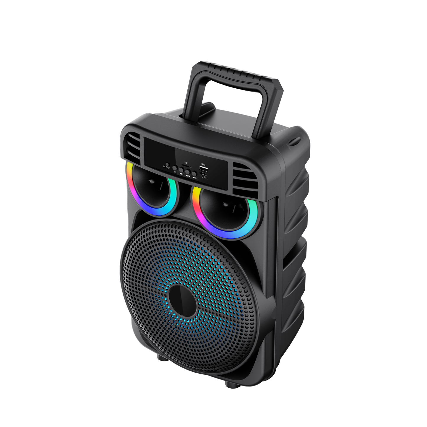 TOPTECH LEO-20 8-Inch Portable Bluetooth Party Speaker with Wireless Mic & Karaoke