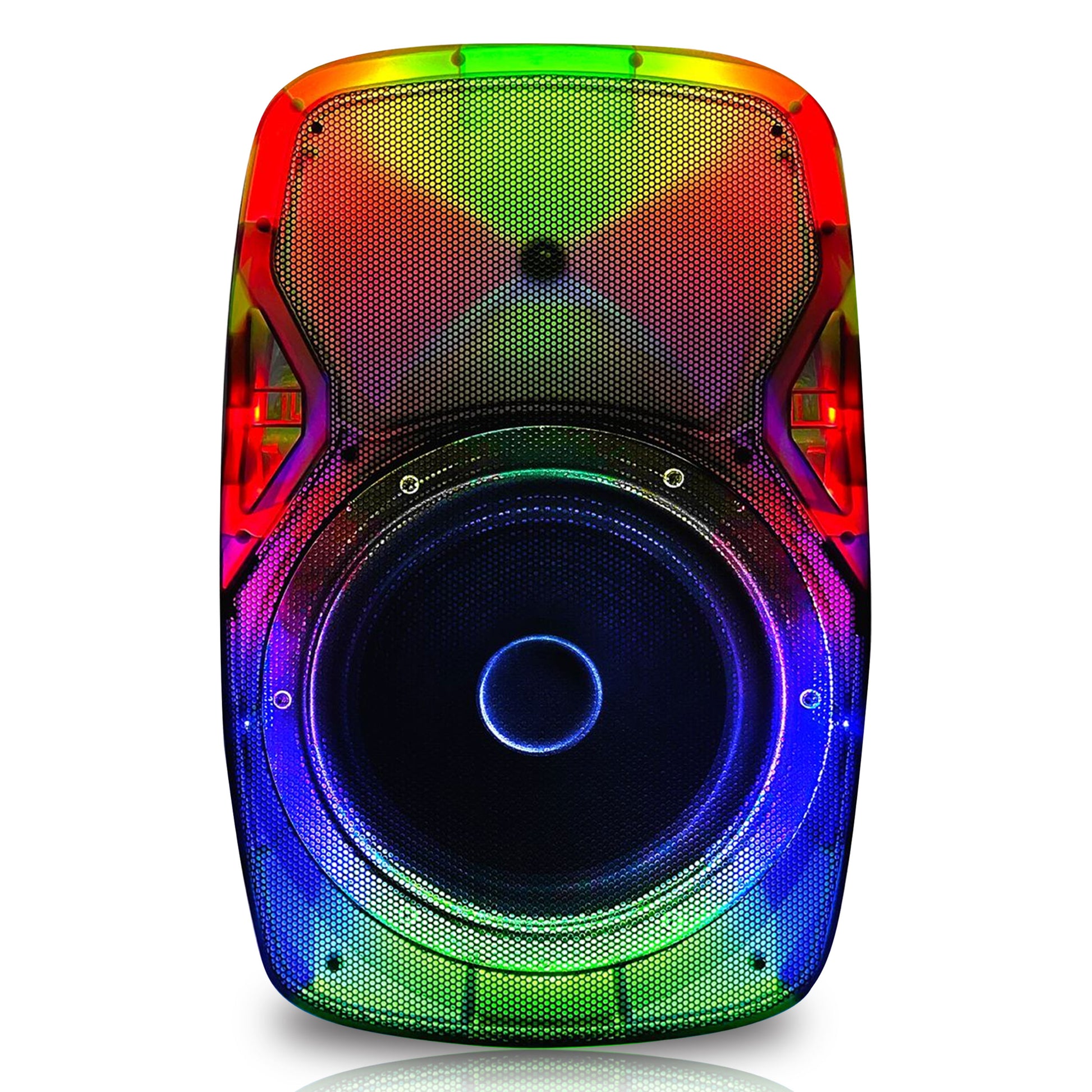 TOPTECH STAR-115 15'' Portable Bluetooth Speaker with Flame Lights & Powerful Sound - Top Tech Audio 