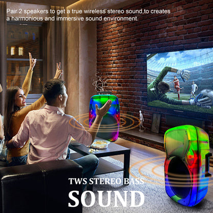 TOPTECH STAR-115 15'' Portable Bluetooth Speaker with Flame Lights & Powerful Sound - Top Tech Audio 