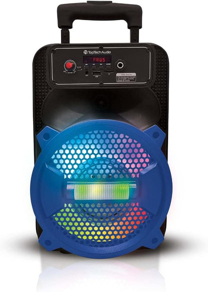 TOPTECH Rock-8, 1500W Portable Bluetooth Speaker with Disco Lights & Microphone