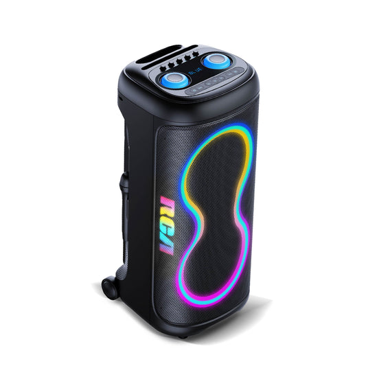 RCA BEAT-1010 Portable Bluetooth Speaker Wireless Karaoke Speaker with Mic & RGB Light