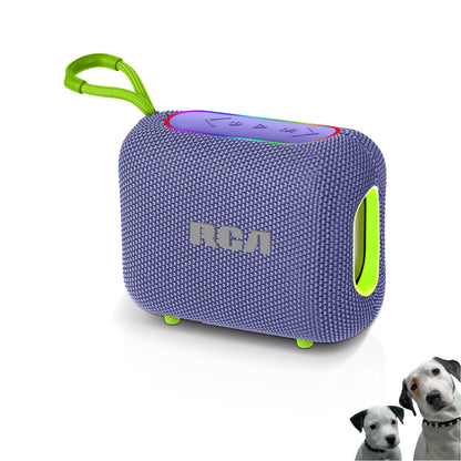 RCA BEAT-33 5W Portable Bluetooth Speaker with RGB Lights & Multiple Inputs