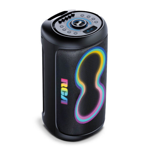 RCA BEAT-88 Portable Bluetooth Speaker Wireless Karaoke Speaker with Mic & RGB Light