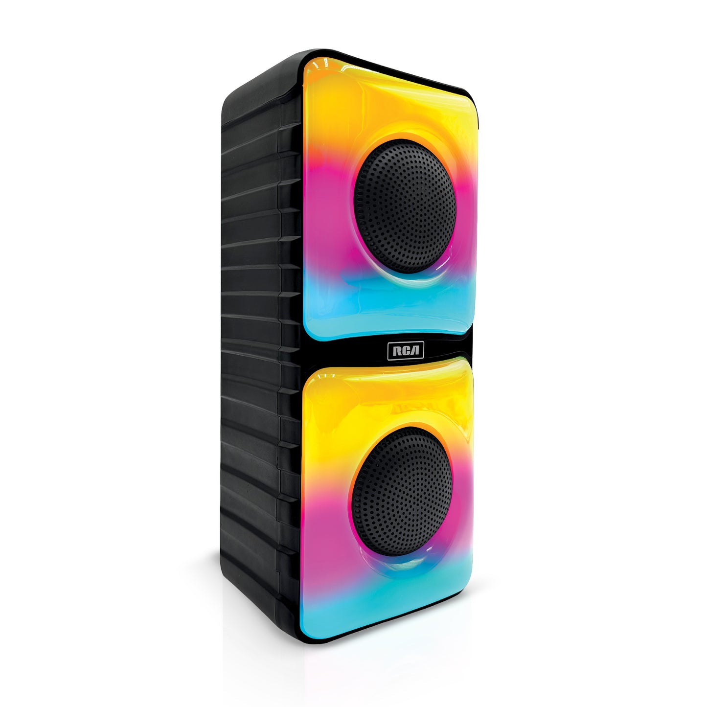 RCA Disco 204 Flame Effect Bluetooth Party Speaker with Dual 4" Woofers - Top Tech Audio 