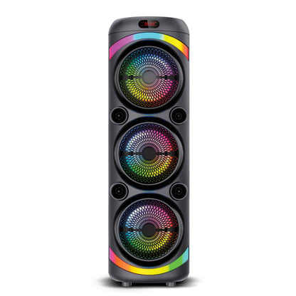 RCA FLEX-2108 Portable Bluetooth Speaker Wireless Karaoke Speaker with Mic & RGB Light