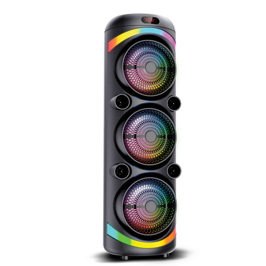 RCA FLEX-2108 Portable Bluetooth Speaker Wireless Karaoke Speaker with Mic & RGB Light