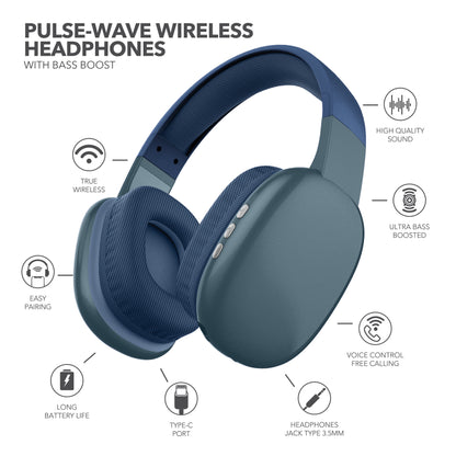 RCA Wave-56 Wireless Over-Ear Bluetooth Headphones, 20H Playtime, Hi-Res Audio - Top Tech Audio 