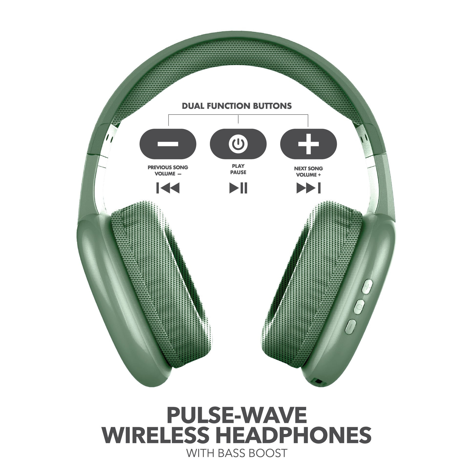 RCA Wave-56 Wireless Over-Ear Bluetooth Headphones, 20H Playtime, Hi-Res Audio - Top Tech Audio 