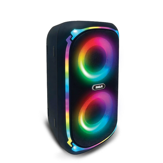 RCA BEAT-204 Portable Bluetooth Speaker Wireless Karaoke Speaker with LED Light
