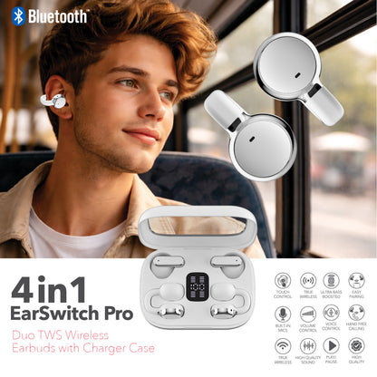 RCA TUNE-20 True Wireless Earbuds with Dual Pair Design