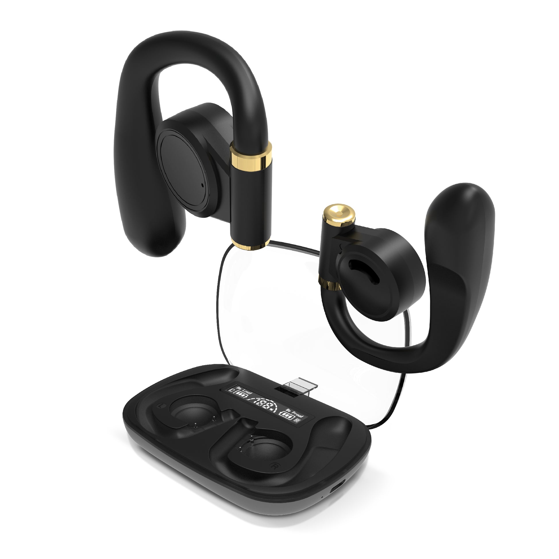 RCA Wave-68 True Wireless Earbuds, 20H Playtime, Hi-Res Audio, Big Bass - Top Tech Audio 