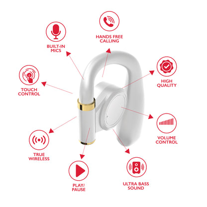 RCA Wave-68 True Wireless Earbuds, 20H Playtime, Hi-Res Audio, Big Bass - Top Tech Audio 