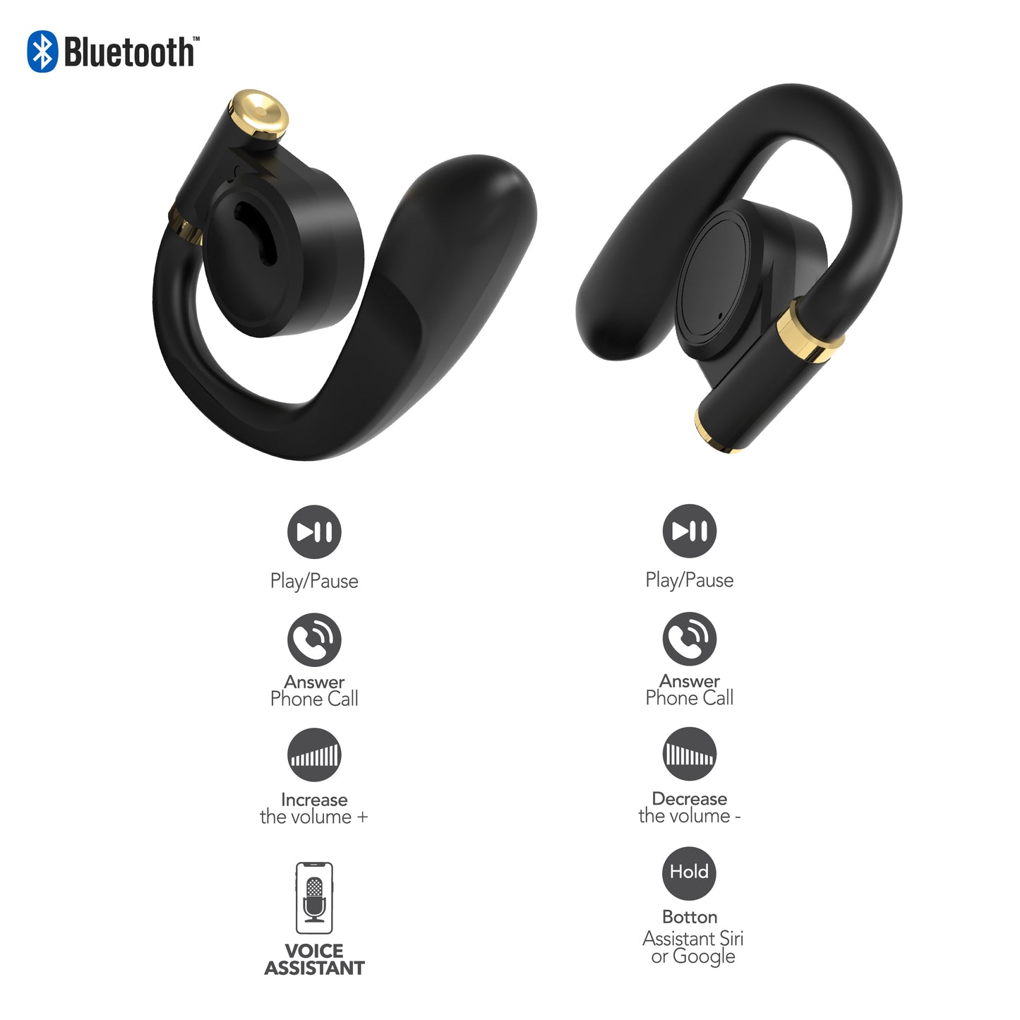 RCA Wave-68 True Wireless Earbuds, 20H Playtime, Hi-Res Audio, Big Bass - Top Tech Audio 