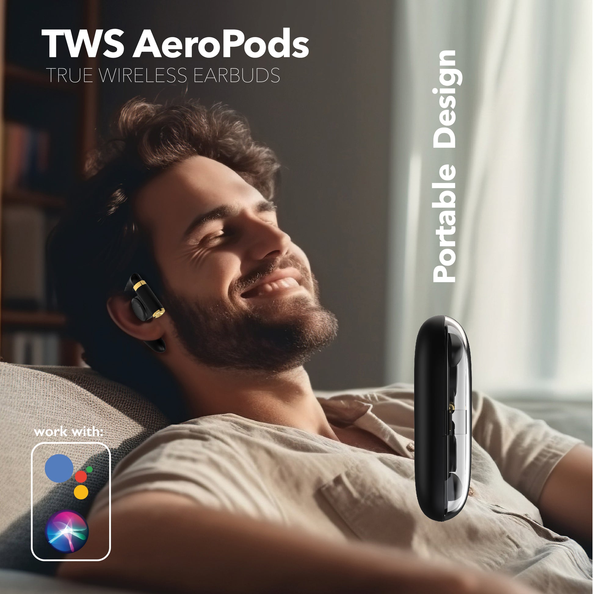 RCA Wave-68 True Wireless Earbuds, 20H Playtime, Hi-Res Audio, Big Bass - Top Tech Audio 