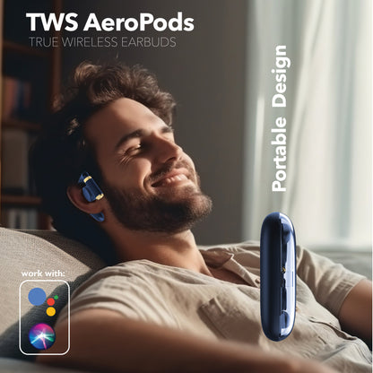 RCA Wave-68 True Wireless Earbuds, 20H Playtime, Hi-Res Audio, Big Bass - Top Tech Audio 