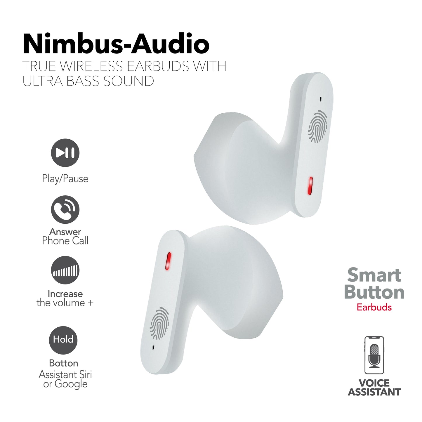 RCA Wave-78 True Wireless Earbuds, 20H Playtime, Hi-Res Audio, Big Bass - Top Tech Audio 