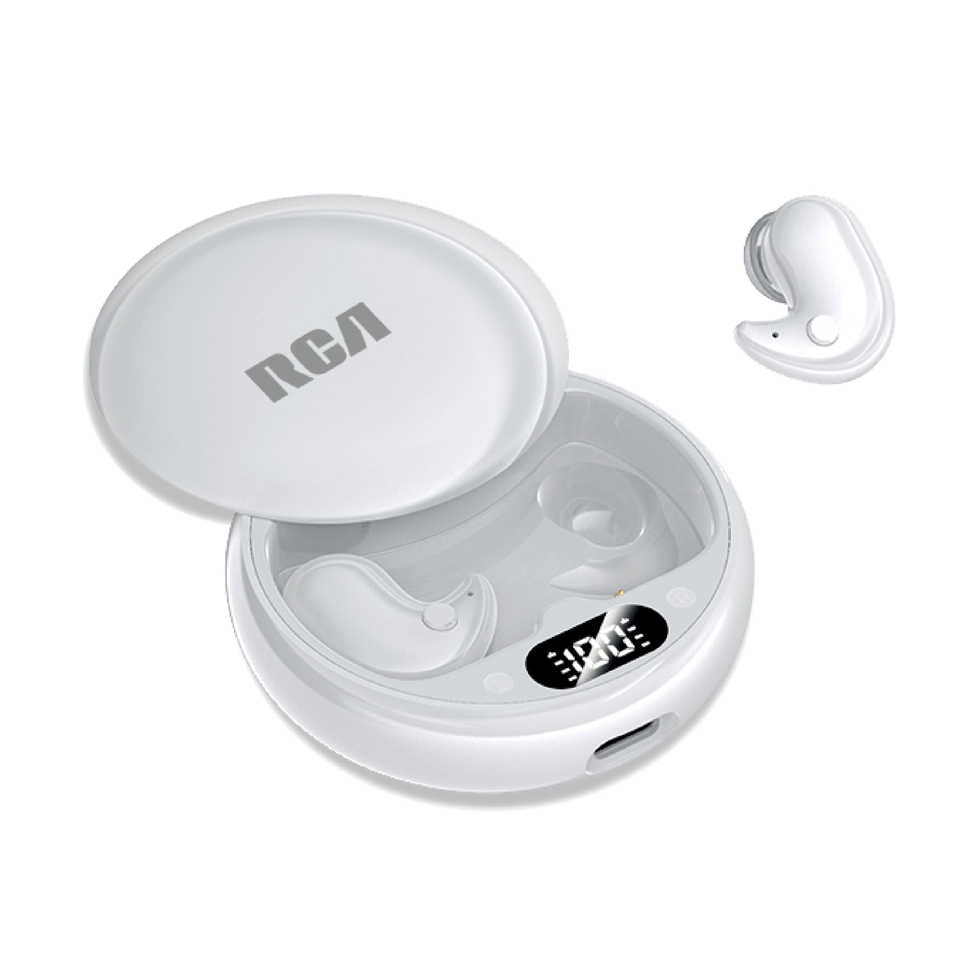RCA Wave-80 True Wireless Earbuds, 20H Playtime, Hi-Res Audio, Big Bass - Top Tech Audio 