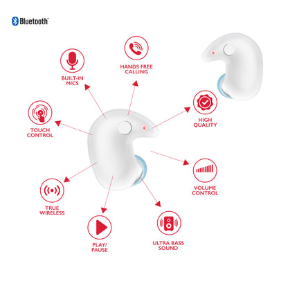 RCA Wave-80 True Wireless Earbuds, 20H Playtime, Hi-Res Audio, Big Bass - Top Tech Audio 
