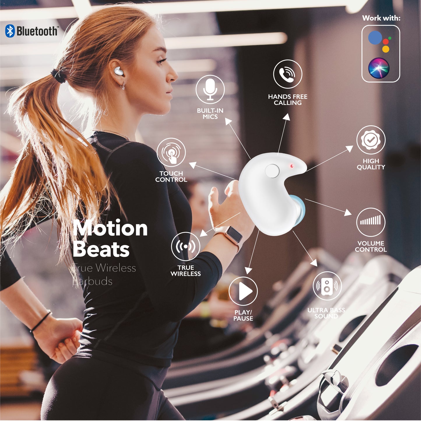 RCA Wave-80 True Wireless Earbuds, 20H Playtime, Hi-Res Audio, Big Bass - Top Tech Audio 