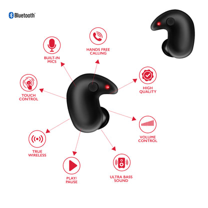 RCA Wave-80 True Wireless Earbuds, 20H Playtime, Hi-Res Audio, Big Bass - Top Tech Audio 