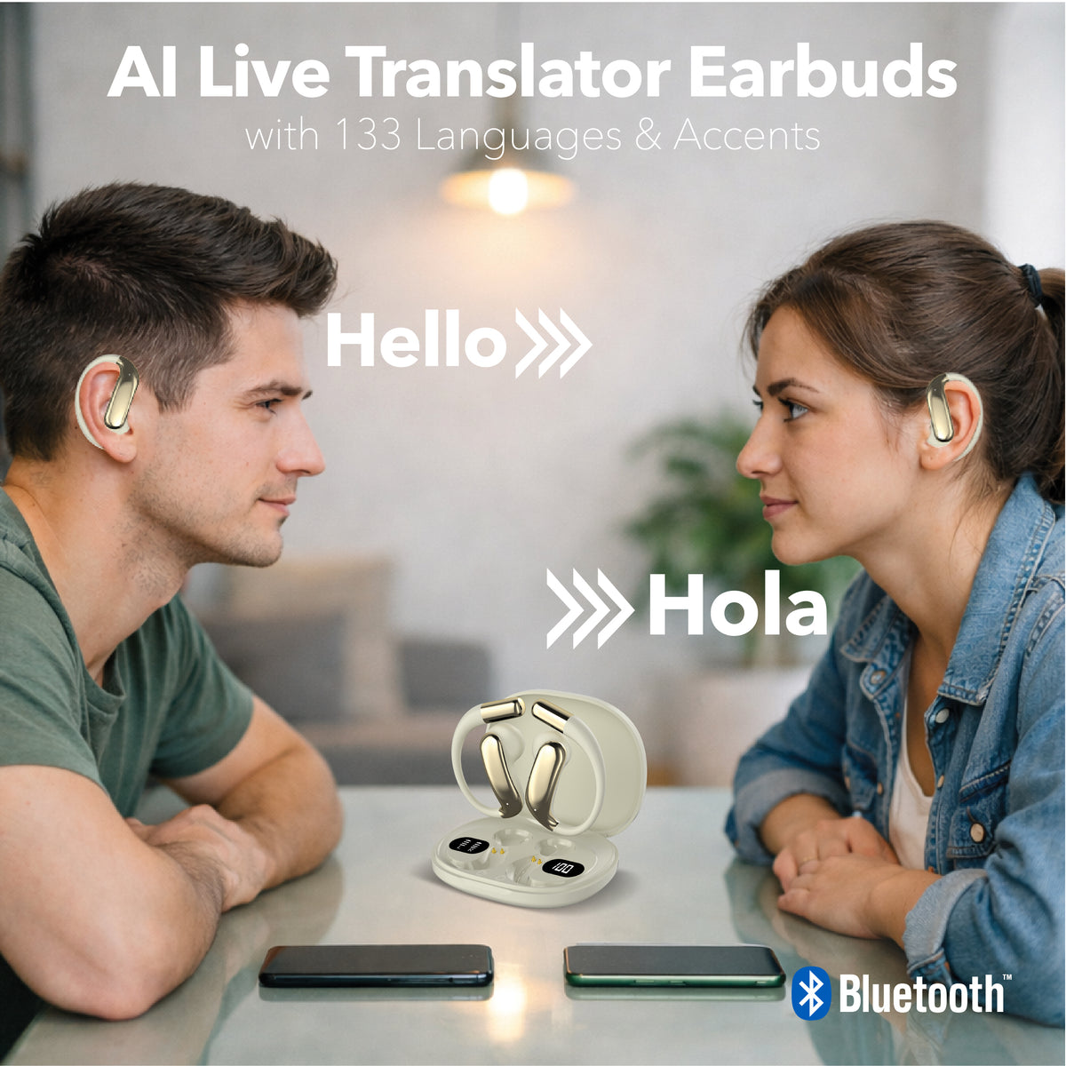 RCA TUNE-85 True Wireless Earbuds with AI Translation in 133 Languages