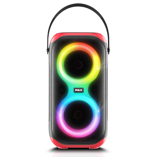 RCA BEAT-10 Portable Bluetooth Speaker Wireless Karaoke Speaker with Mic & RGB Light
