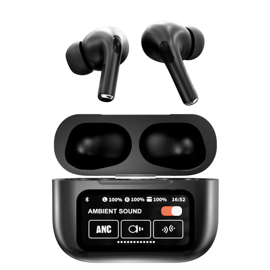 RCA WAVE-48 True Wireless Earbuds with Touch Control, Voice Assistant & Display, 20H Playback Time, Bluetooth Version 5.4