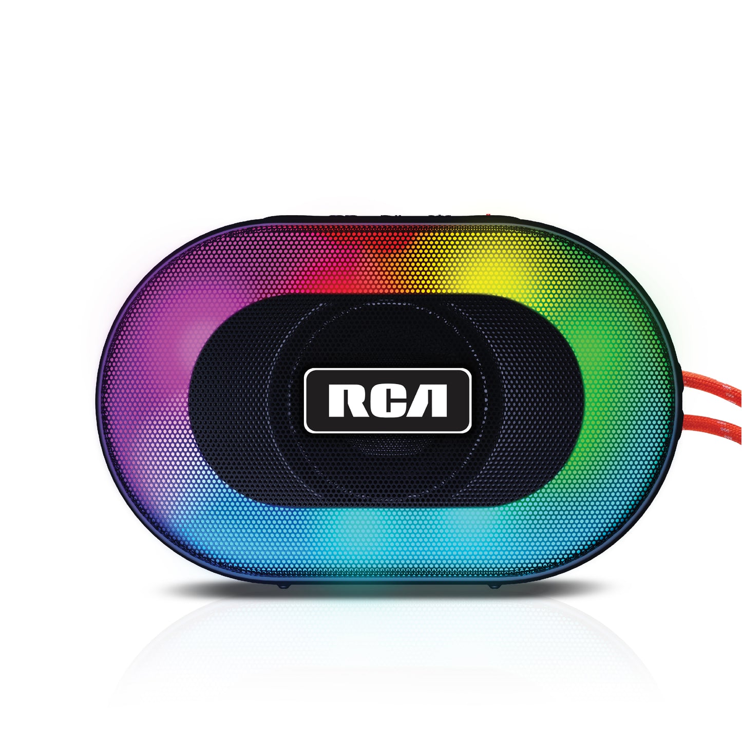 RCA IP5 Disco-101 Water-Resistant Bluetooth Speaker with LED Mode - Top Tech Audio 