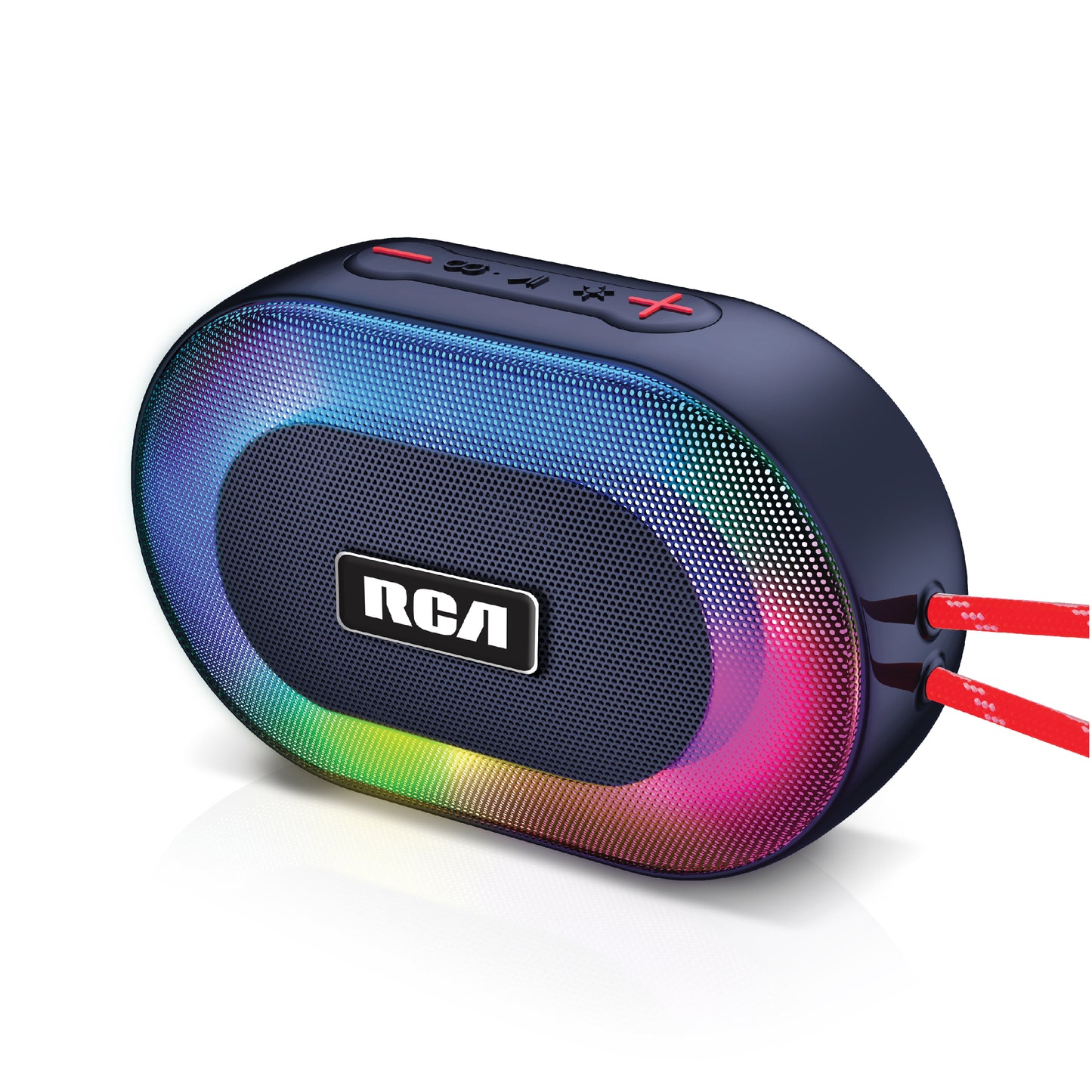 RCA IP5 Disco-101 Water-Resistant Bluetooth Speaker with LED Mode - Top Tech Audio 