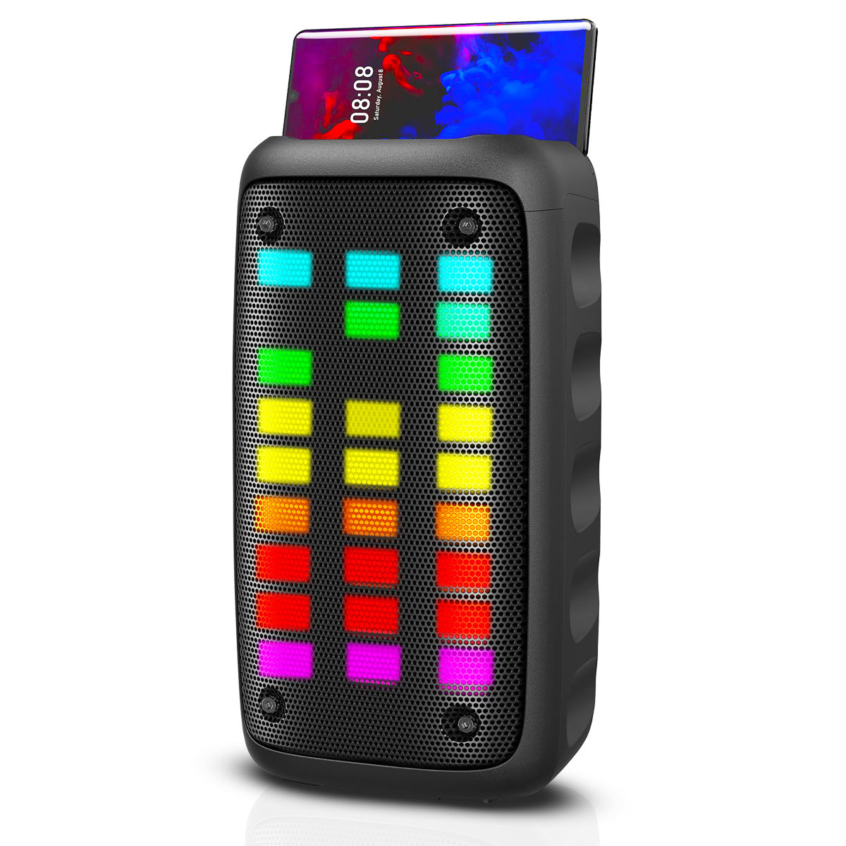RCA Disco 203 RGB Wireless Party Speaker with Dual 3" Woofers & LED Lights - Top Tech Audio 
