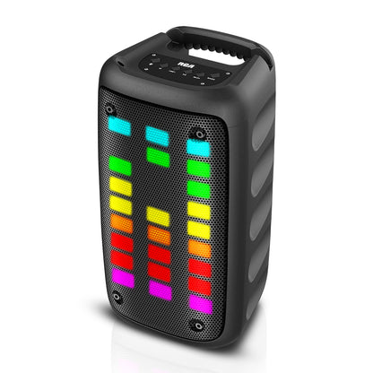 RCA Disco 203 RGB Wireless Party Speaker with Dual 3" Woofers & LED Lights - Top Tech Audio 