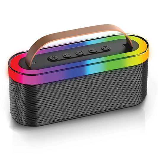 RCA FLEX-20 Portable Bluetooth Speaker with RGB Lights & TWS Stereo Pairing