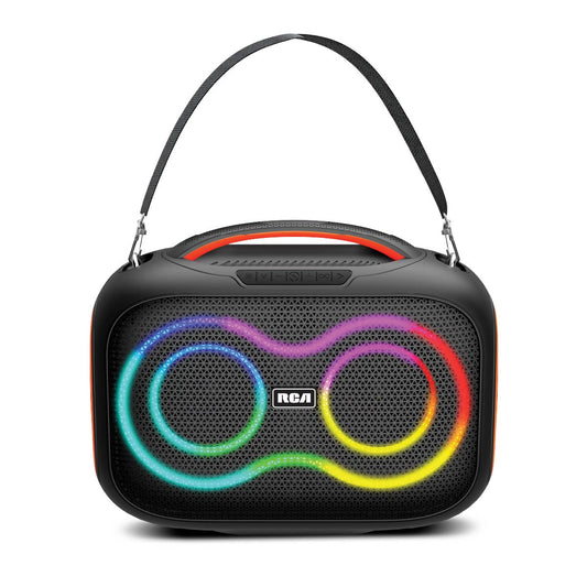 RCA FLAME-206 Portable Bluetooth Speaker Wireless Karaoke Speaker with Mic & RGB Light