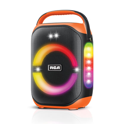 RCA FLEX-206 Portable Bluetooth Speaker Wireless Karaoke Speaker with Mic & RGB Light