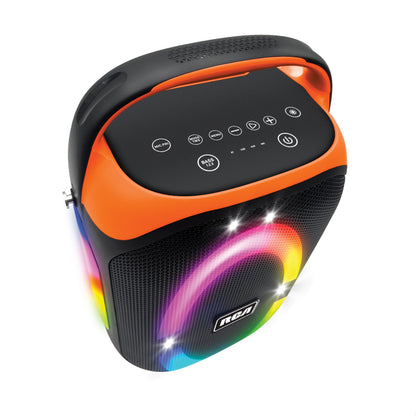 RCA FLEX-206 Portable Bluetooth Speaker Wireless Karaoke Speaker with Mic & RGB Light