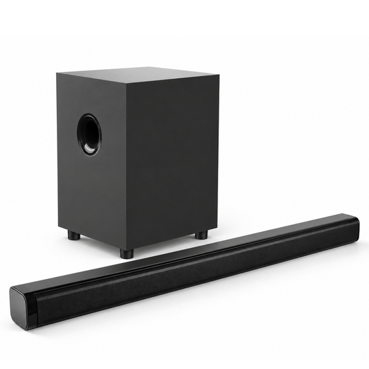 TOPTECH KIK-102 38 inch Bluetooth Soundbar with Subwoofer, Wall-Mountable Home Audio
