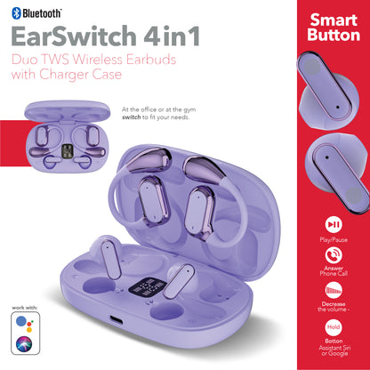 RCA TUNE-22 True Wireless Earbuds with Dual Pair Design