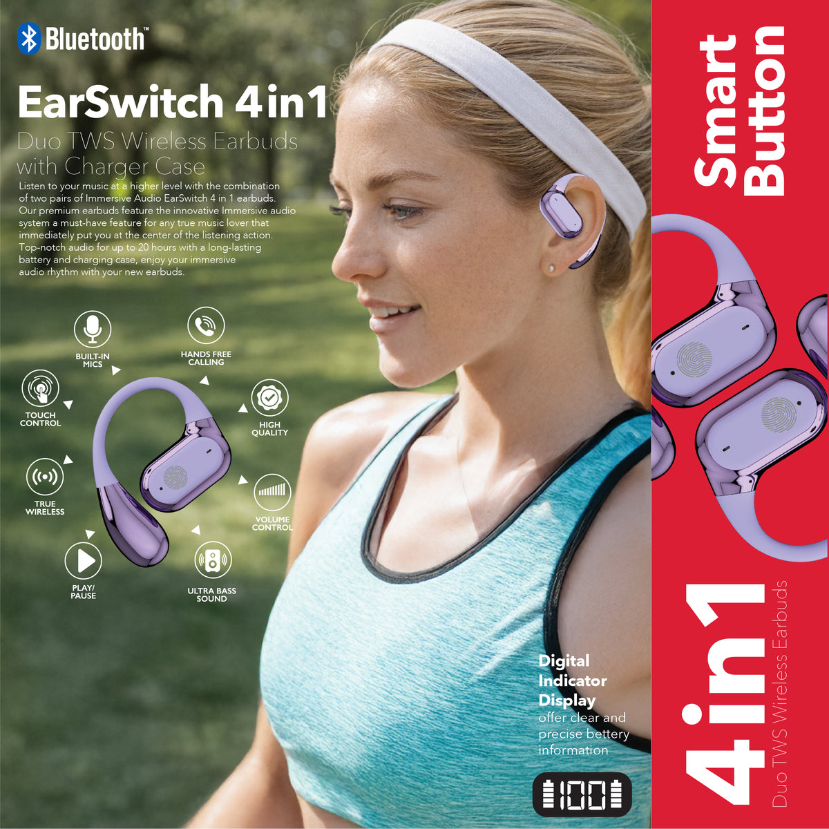 RCA TUNE-22 True Wireless Earbuds with Dual Pair Design
