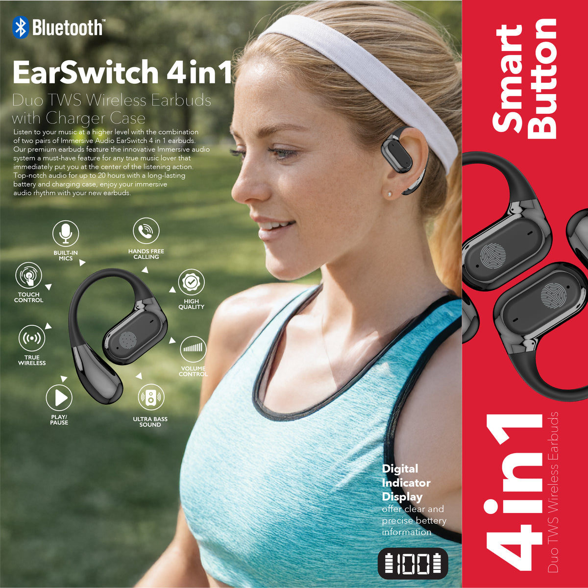RCA TUNE-22 True Wireless Earbuds with Dual Pair Design