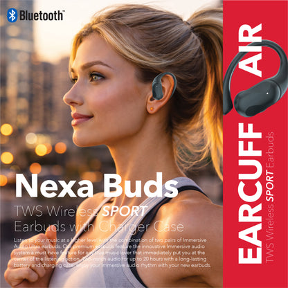 RCA TUNE-50 True Wireless Earbuds with Touch Controls & Voice Assistant