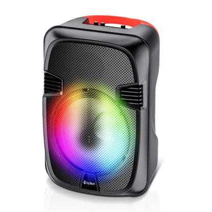 TOPTECH AL-1202 12-Inch Portable Bluetooth Party Speaker with Wired Mic & Karaoke