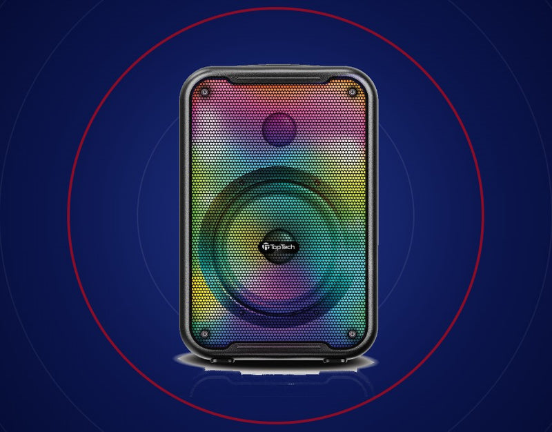 Crisp highs, deep bass.