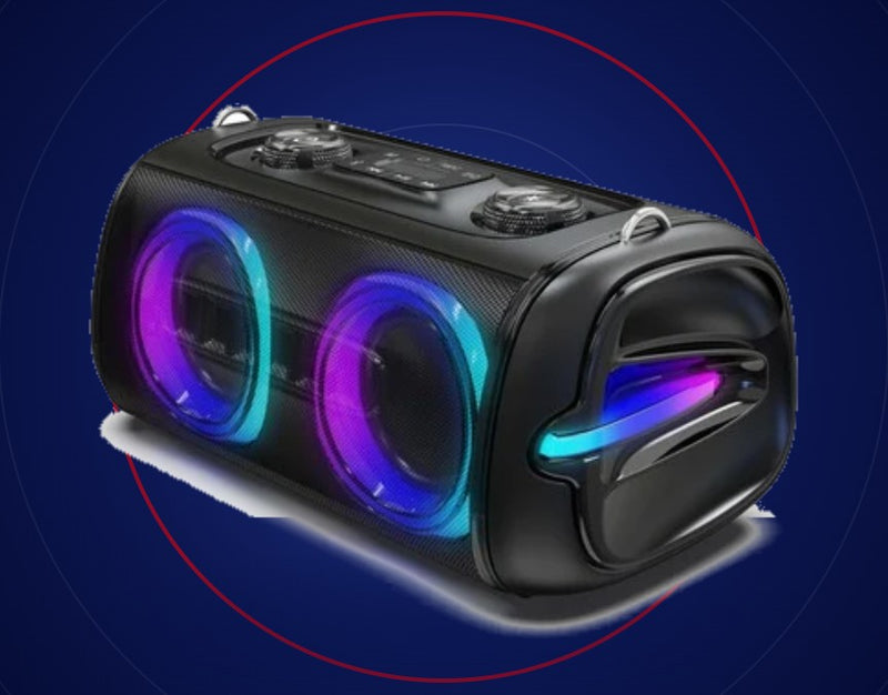 Crisp highs and deep bass, side by side.